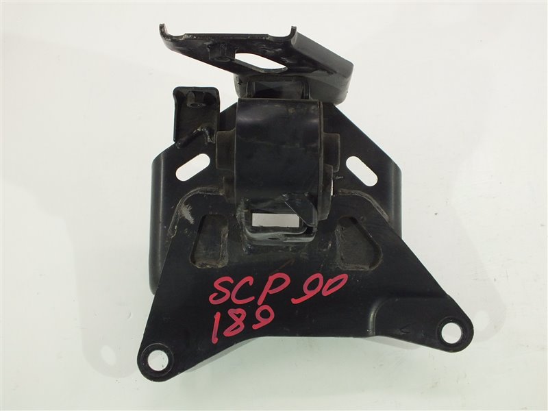 Подушка двигателя левая Toyota Vitz 2005 SCP90 2SZ Б/У