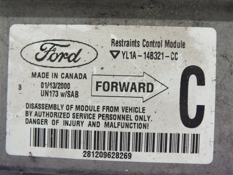 Блок управления air bag Navigator 2000 U28 (UN173) TRITON 54 (v5408cc 32v InTech 5.4л 304лс DOHC )