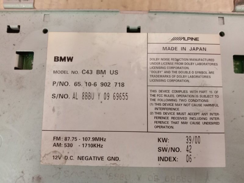 Блок управления Bmw X5 E53 M54B30 2002