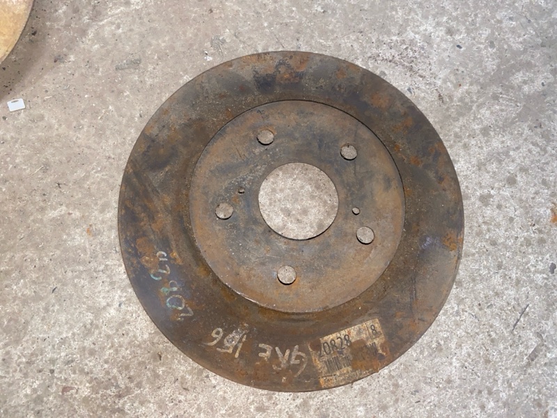 Диск тормозной Toyota Blade GRE156 2GR-FE 2004 задний
