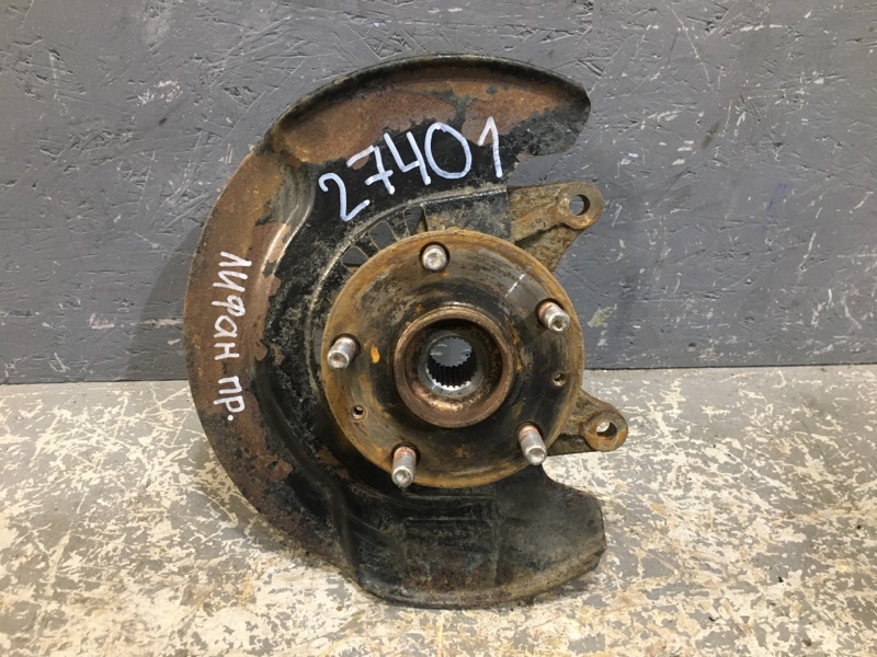 Поворотный кулак передний правый Lifan X60 S3501600 Б/У