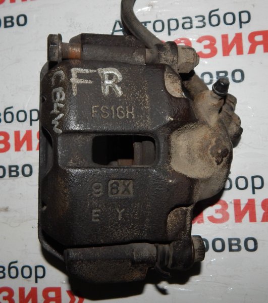 Суппорт тормозной Mitsubishi Libero CB4W 4G93 1999 передний правый