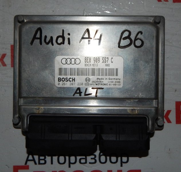 Блок управления двс Audi A4 B6 AKE