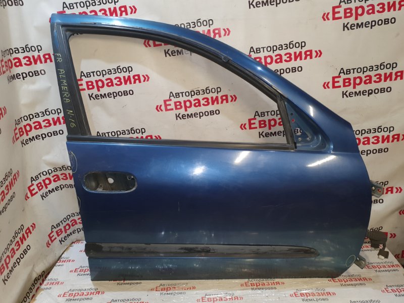 Дверь Nissan Almera N16 QG18DE 2000 передняя правая