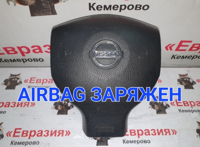 Подушка безопасности водителя Nissan Tiida Latio SC11 HR15DE 2008 (б/у)