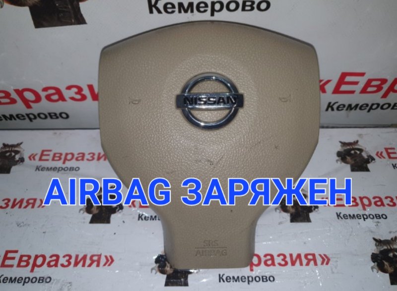 Подушка безопасности водителя Nissan Tiida Latio SC11 HR15DE 2008 (б/у)