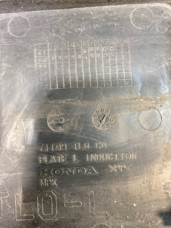 ВОЗДУХОЗАБОРНИК передний левый ACURA TSX CU2 K24A