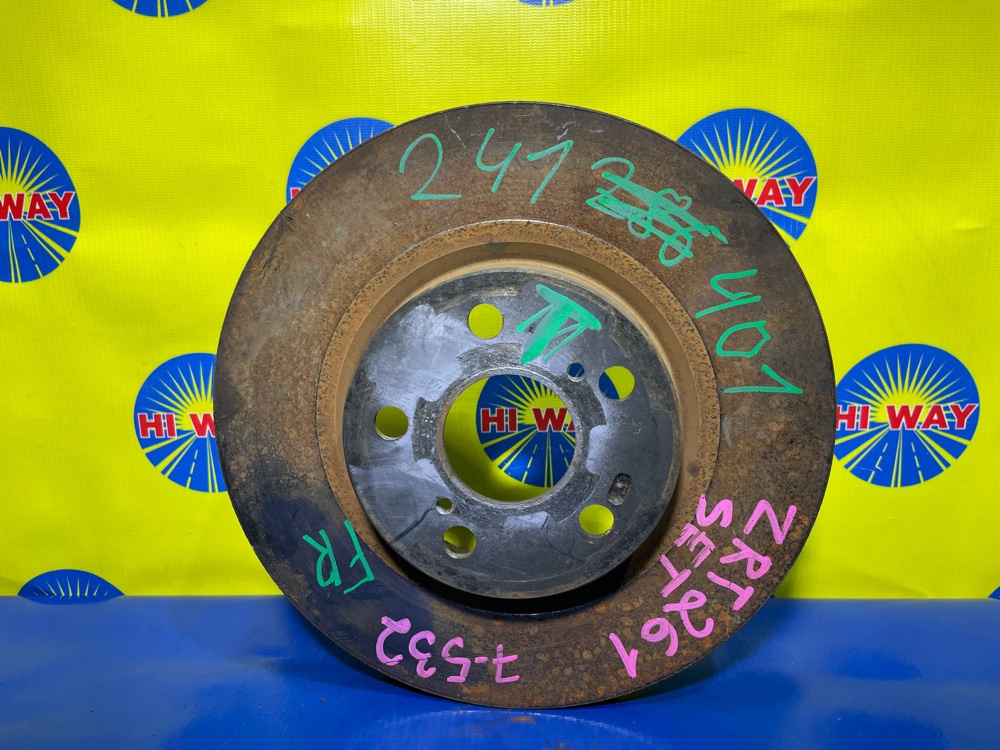 ДИСК ТОРМОЗНОЙ передний TOYOTA PREMIO 2008 ZRT261 3ZR-FAE 4351212710 контрактная