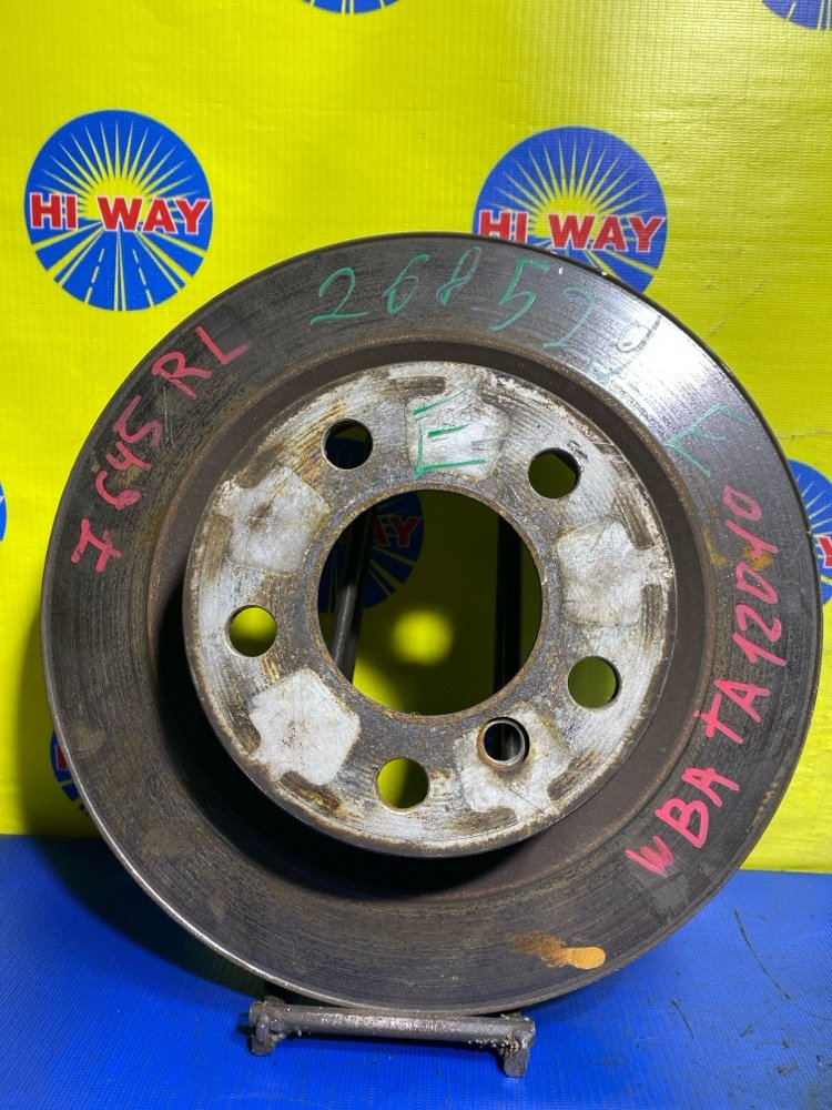 Запчасть диск тормозной задний BMW 1-series 2012 F20 N13B16A 34216792225 контрактная ДИСК ТОРМОЗНОЙ задний BMW 1-series 2012 F20 N13B16A 34216792225 контрактная