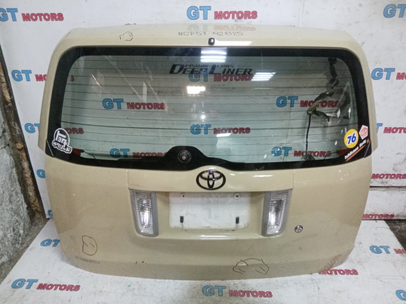 Дверь задняя багажника Toyota Succeed NCP51V 1NZ-FE 2005 задняя