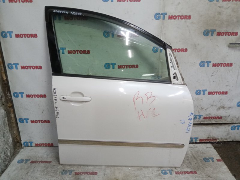 Дверь боковая Toyota Ipsum ACM21W 2AZ-FE передняя правая