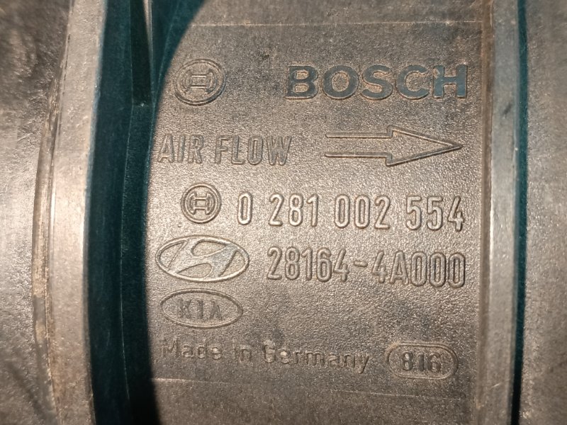 Расходомер воздуха Sorento 2003 BL 2.5