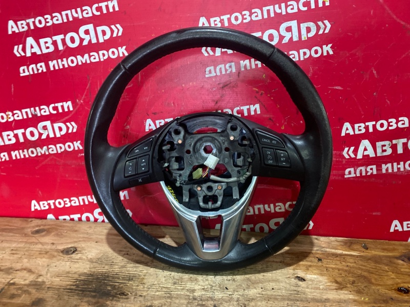 Руль Mazda Cx-5 KE2AW SH-VPTS 2012 Под перетяжку, кожа, мультируль