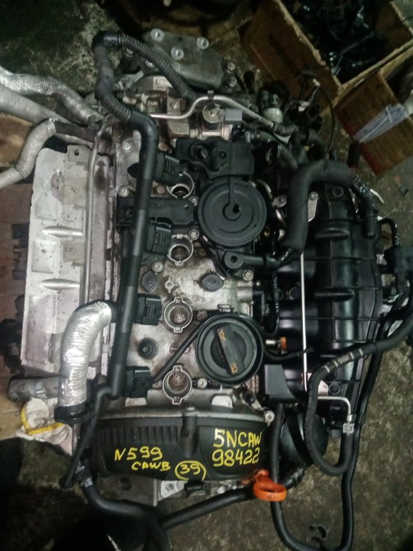 Двигатель Volkswagen Tiguan 5NCAW CAWB 01.2009 Пробег 93т.км., 2.0 TSi, 200л.с.. Цена указана без навесного
