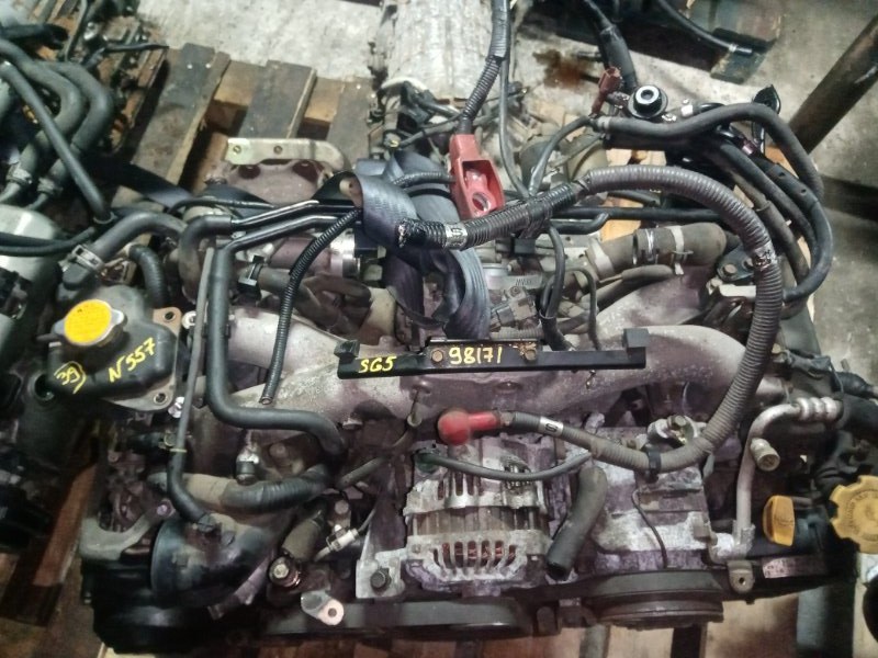 Двигатель Subaru Forester SG5 EJ205 07.2005 EJ205 DPRJE TURBO Пробег 107т.км., цена указана без навесного