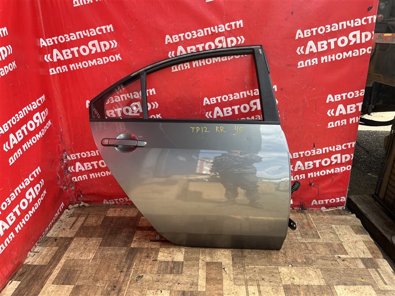 Дверь боковая Nissan Primera TP12 QR20DE 2005.11 задняя правая СЕДАН!!! Правый руль!!! В сборе. Код