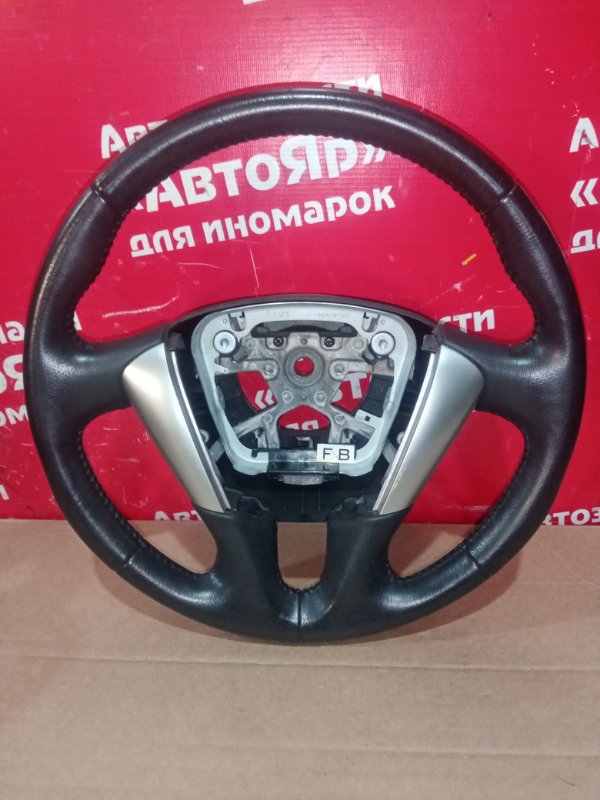 Руль Nissan Teana TNJ32 QR25DE 2011 Кожа, 4 спицы, цвет черный.