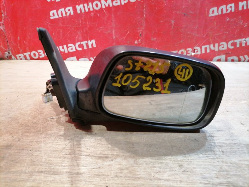 Зеркало Toyota Caldina ST215G 3S-FE 2000 переднее правое 7 контактов. Дефект лака.