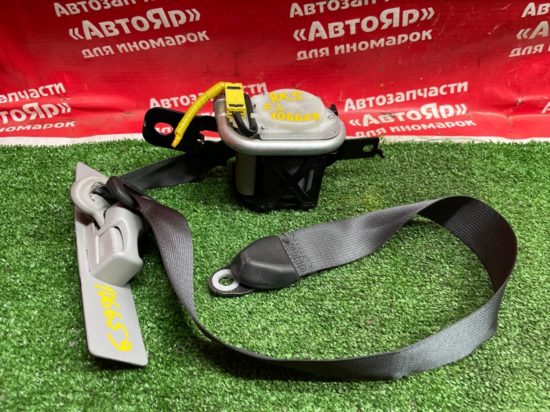 Ремень безопасности Honda Stepwgn RK5 R20A 2012 передний левый Темно серый с зарядом.
