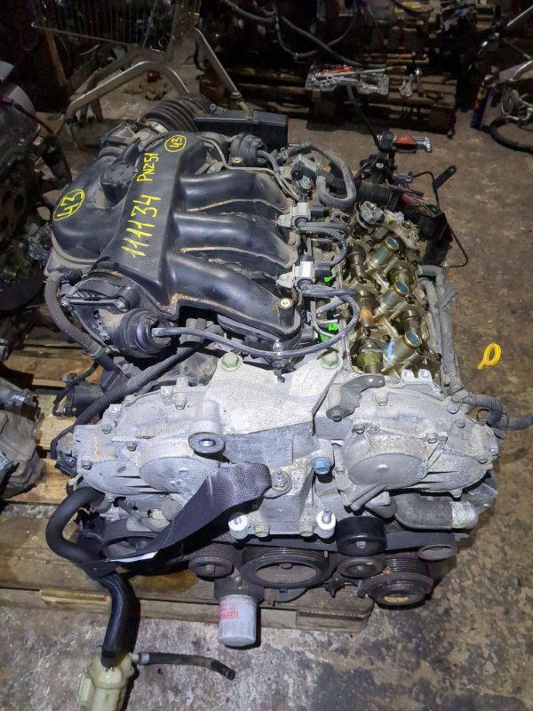 Двигатель Nissan Murano PNZ51 VQ35DE 2008 Цена указана без навесного оборудования с клапанами