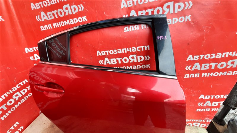 Дверь боковая Mazda Atenza GJ5FP PY-VPR 2013 задняя правая Седан. В сборе. Код краски 41V