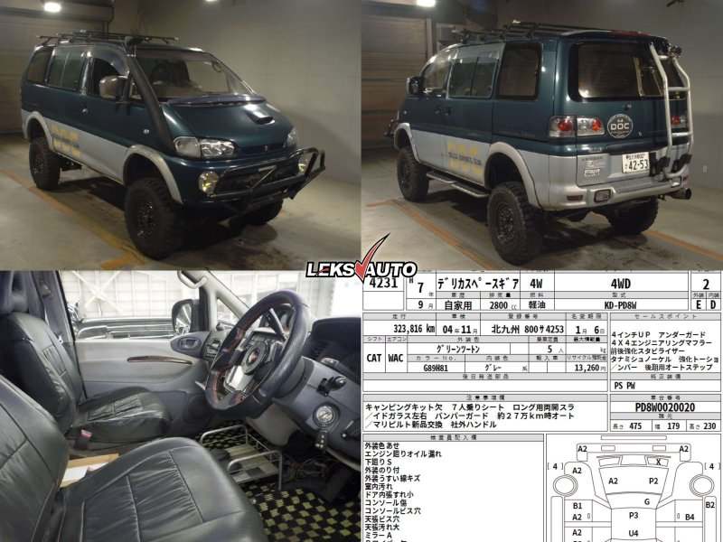 Порожек багажника Delica 1995 PD8W 4M40T