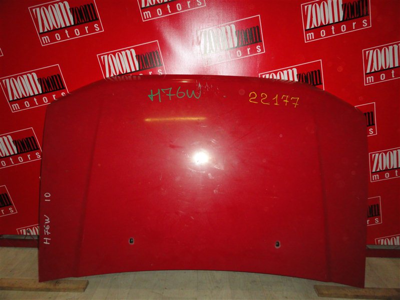Капот Mitsubishi Pajero Io H76W 4G93 1998 красный (б/у)