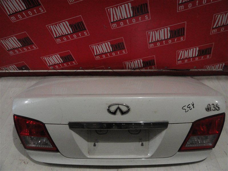 Крышка багажника Nissan Cefiro A33 VQ20DE 1998 задняя белый перламутр (б/у)