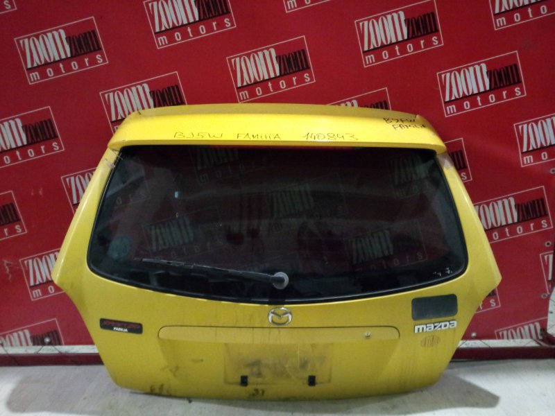 Дверь задняя багажника Mazda Familia S-Wagon BJ5W ZL-DE 1998 желтый (б/у)