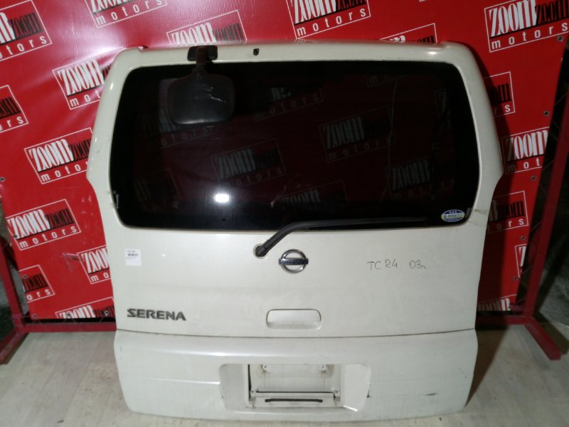 Дверь задняя багажника Nissan Serena TC24 QR20DE 1999 задняя белый перламутр (б/у)
