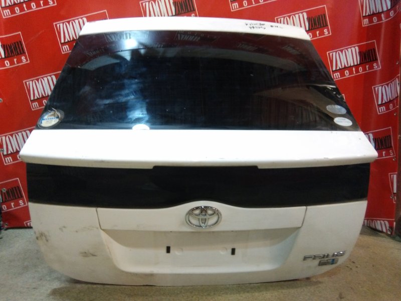 Дверь задняя багажника Toyota Prius NHW20 1NZ-FXE 2003 задняя белый (б/у)