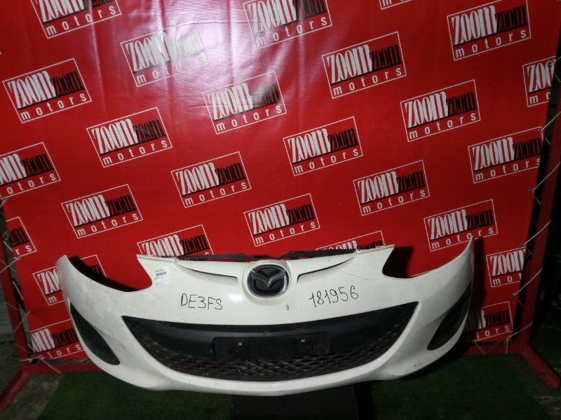 Бампер Mazda Demio DE3FS ZJ-VE 2011 передний белый (б/у)