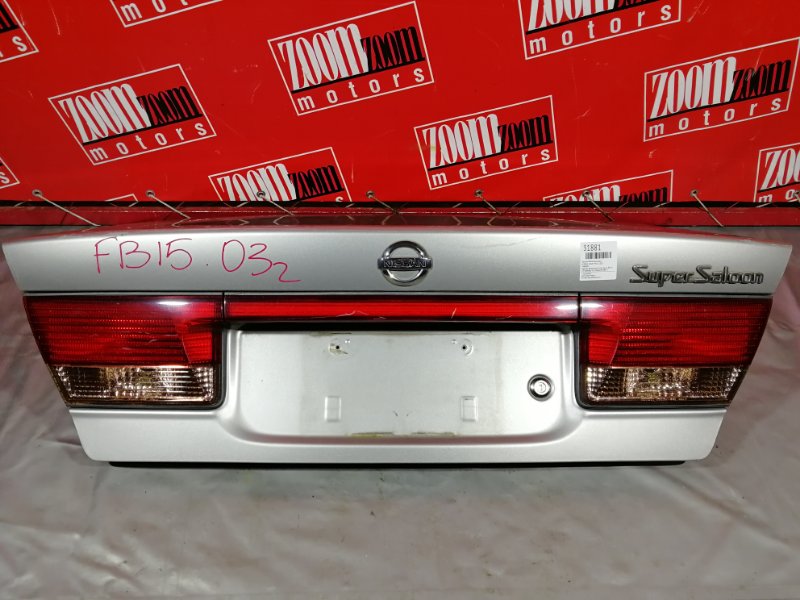 Крышка багажника Nissan Sunny FB15 2003 задняя серебро (б/у)