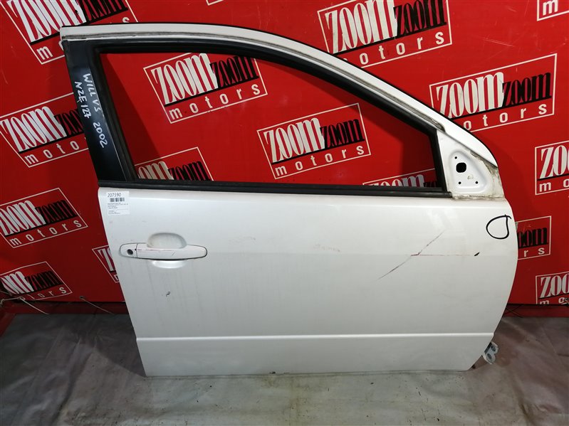 Дверь боковая Toyota Will Vs NZE127 1NZ-FE 2001 передняя правая белый перламутр (б/у)