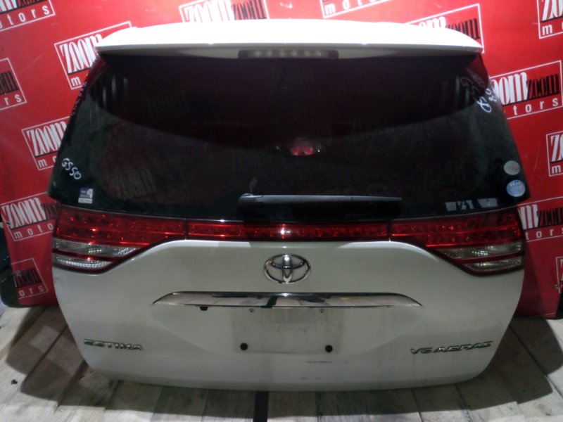 Дверь задняя багажника Toyota Estima GSR50 2GR-FE 2006 задняя белый перламутр (б/у)