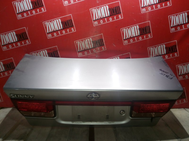 Крышка багажника Nissan Sunny FB15 QG15DE 2003 задняя серебро (б/у)