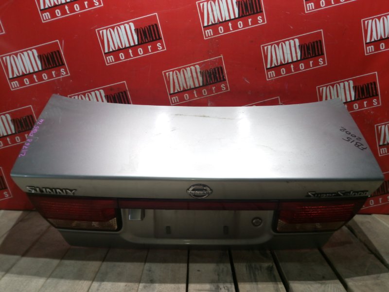 Крышка багажника Nissan Sunny FB15 QG15DE 1999 задняя серебро (б/у)