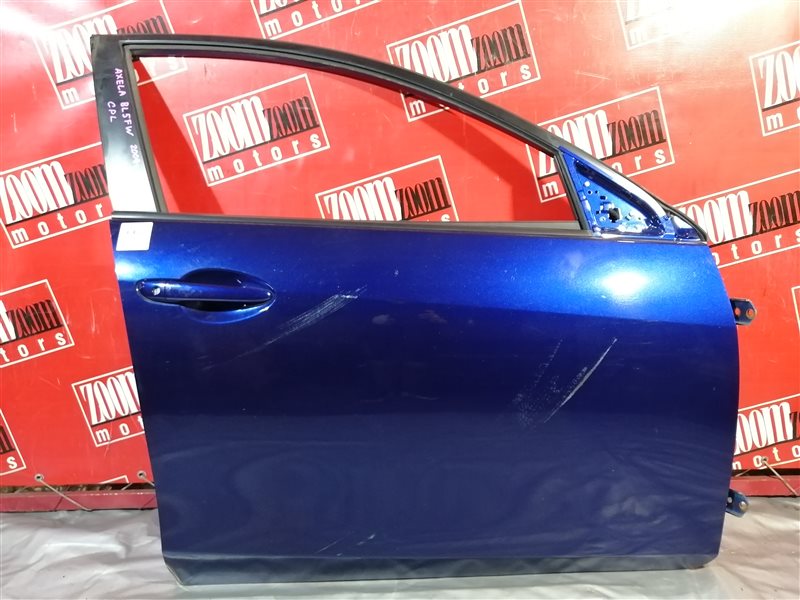 Дверь боковая Mazda Axela BL5FP ZY-VE 2009 передняя правая синий (б/у)