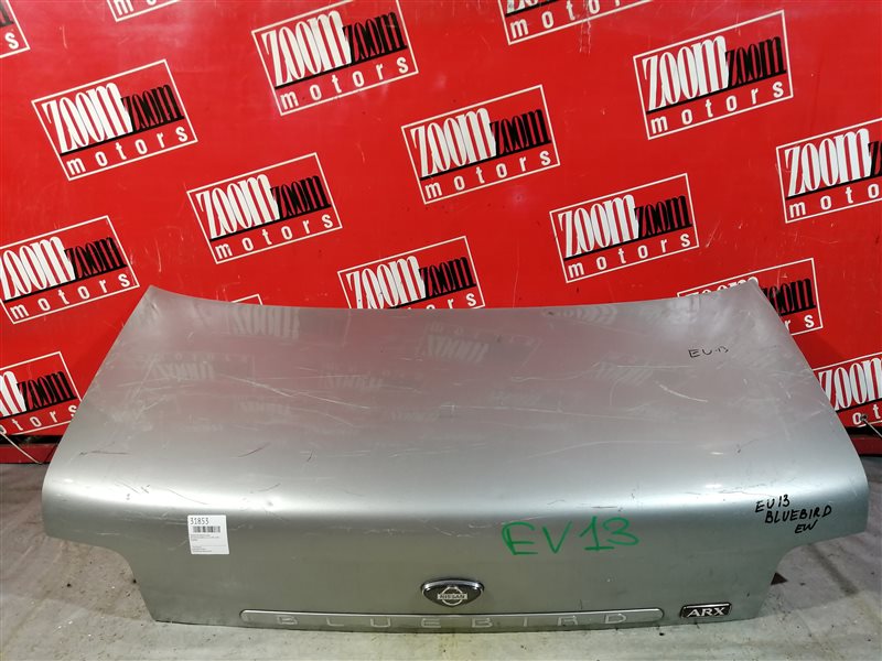 Крышка багажника Nissan Bluebird EU13 SR18DE 1991 задняя серебро (б/у)