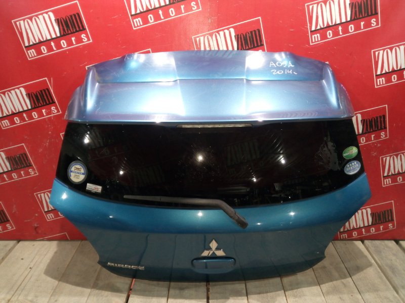 Дверь задняя багажника Mitsubishi Mirage A05A 3A90 2012 задняя голубой (б/у)