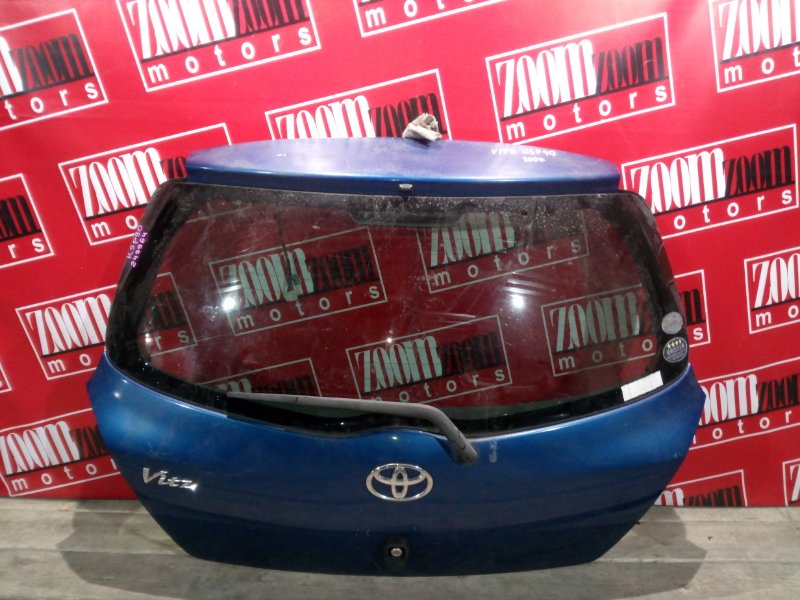 Дверь задняя багажника Toyota Vitz KSP90 1KR-FE 2005 задняя синий (б/у)
