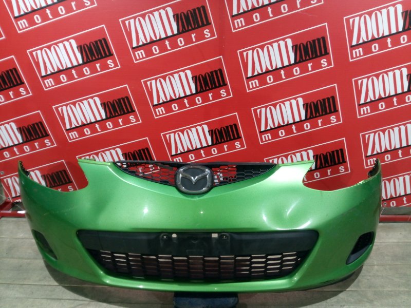Бампер Mazda Demio DE3FS ZJ-VE 2007 передний зеленый (б/у)