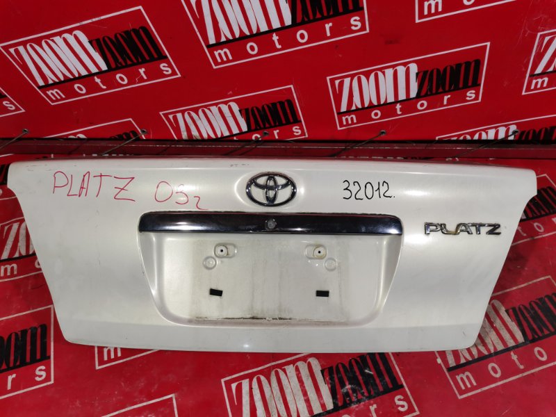Крышка багажника Toyota Platz NCP12 1NZ-FE 2002 задняя белый (б/у)