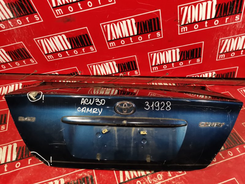 Крышка багажника Toyota Camry ACV30 2AZ-FE 2001 задняя синий (б/у)