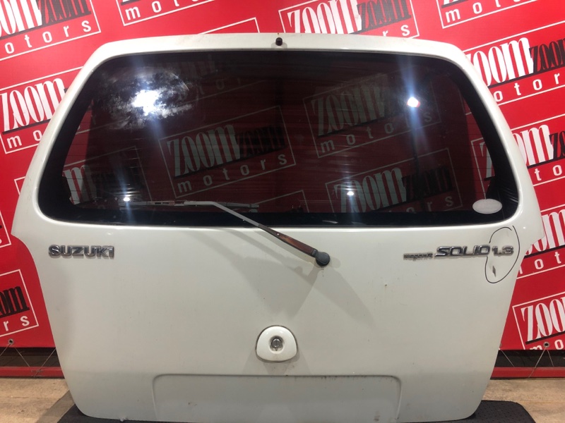 Дверь задняя багажника Suzuki Wagon R Solio MA34S M13A 1999 задняя белый перламутр (б/у)