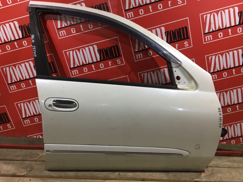 Дверь боковая Nissan Bluebird Sylphy QG10 QG18DE 2000 передняя правая белый перламутр (б/у)