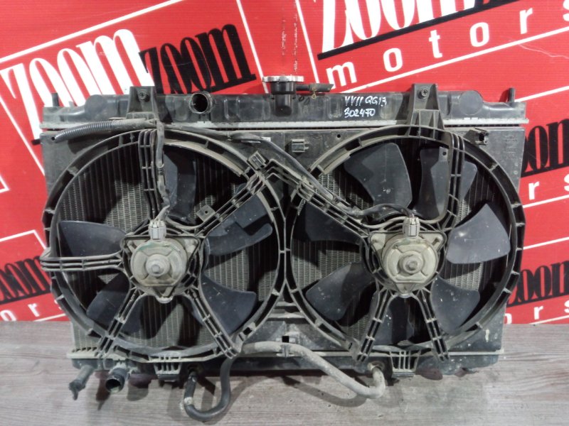 Радиатор двигателя Nissan Ad VY11 QG13DE 1999 передний (б/у)