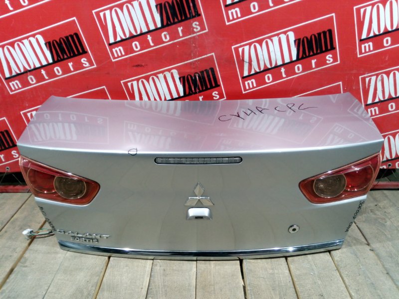 Крышка багажника Mitsubishi Lancer X CX4A 4B11 2007 задняя серебро 56-14 (б/у)