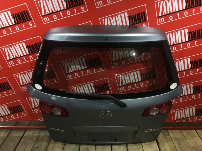 Дверь задняя багажника Mazda Demio DY3W ZJ-VE 2002 задняя голубой (б/у)