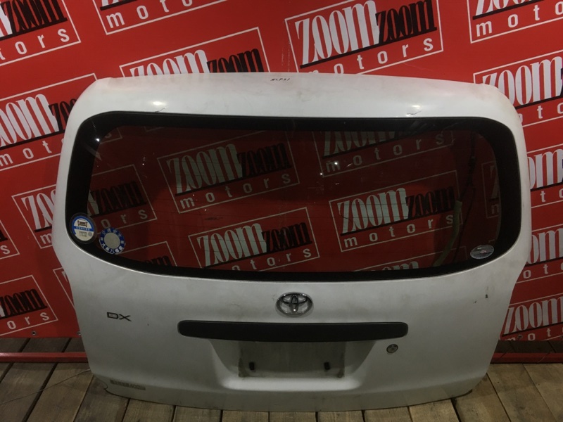 Дверь задняя багажника Toyota Probox NLP50 1ND-TV 2002 задняя белый (б/у)
